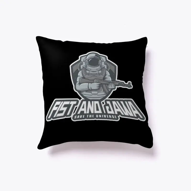 Fist and Jawa Face Cushion