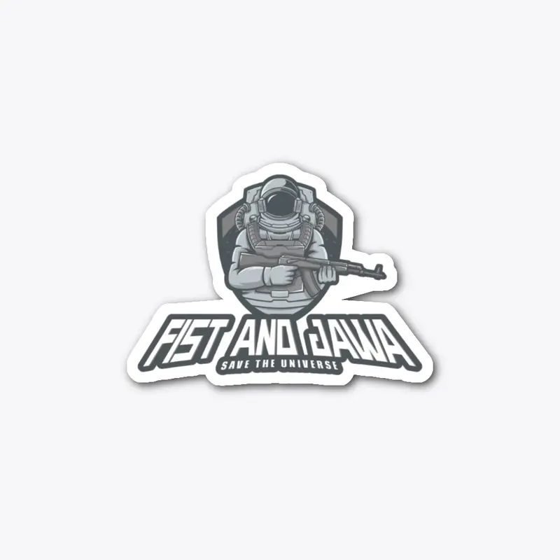 Fist and Jawa Die Cut Sticker